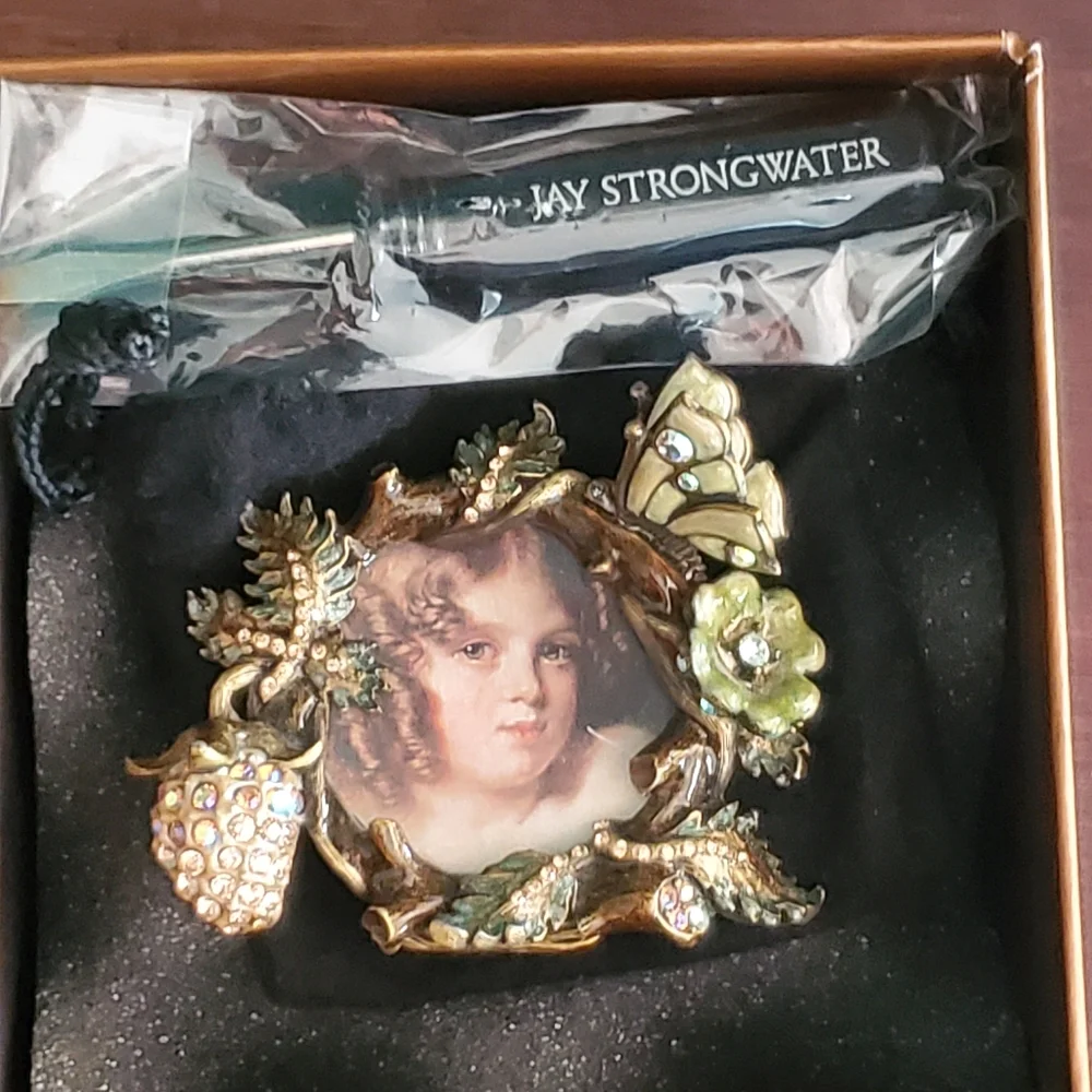 NIB Rare & Beautiful Jay Strongwater Flora & Fauna Frame